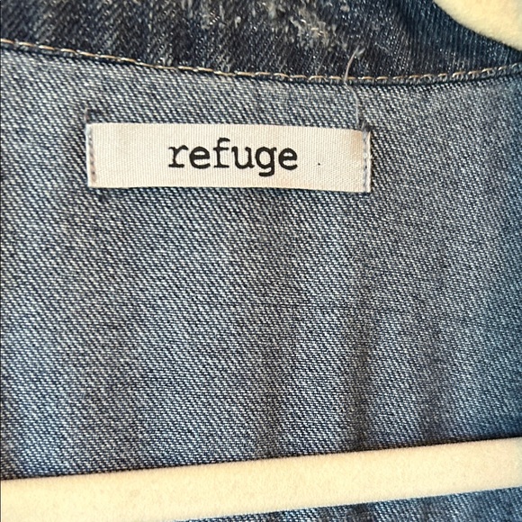 Refuge Distressed Blue Denim Jacket - Picture 2 of 11